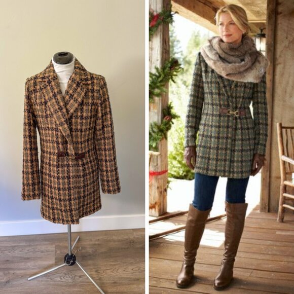 Soft Surroundings Yorkshire Tweed Coat - Picture 1 of 12